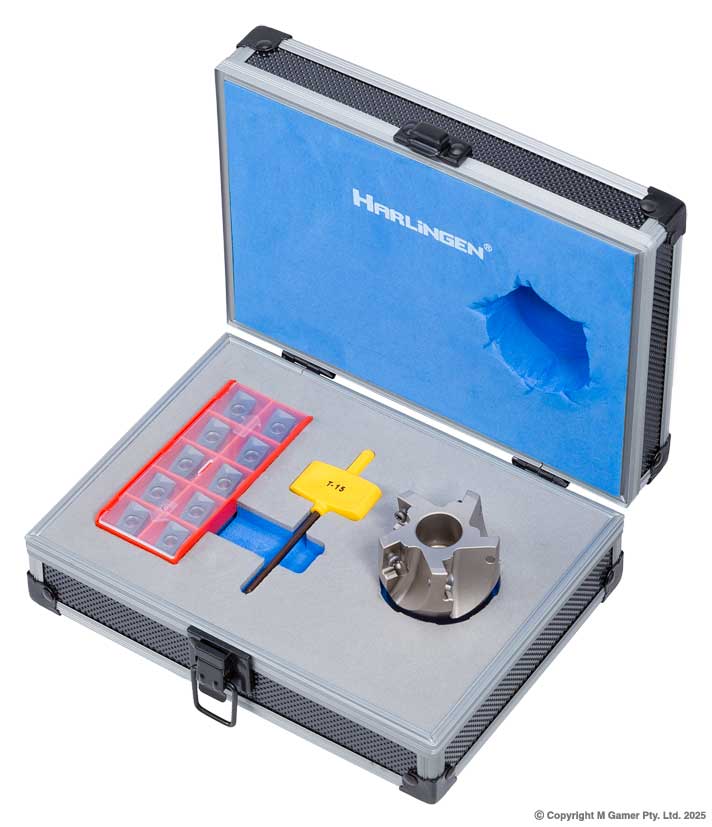 90 APKT Indexable Nickel Plated Carbide Face Mill Set - 80mm